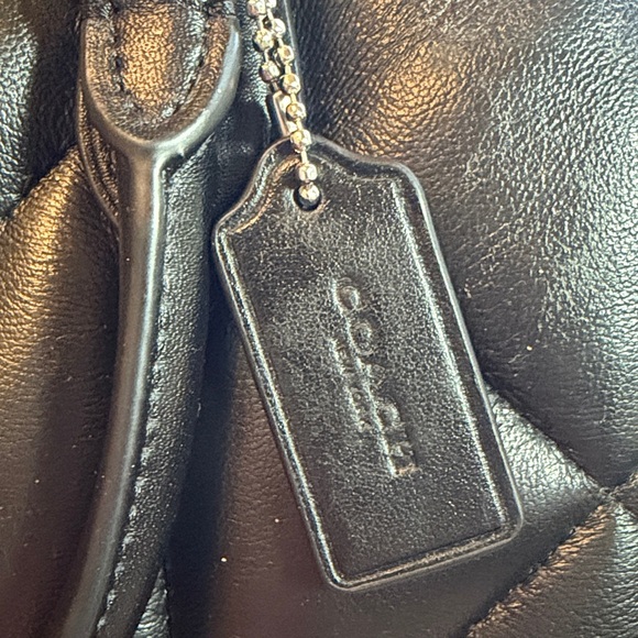 Coach Rowan Black Nappa Leather Quilted - Picture 10 of 10